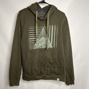 United By Blue Mens Medium Green Hoodie Sweatshirt Long Sleeve Organic
